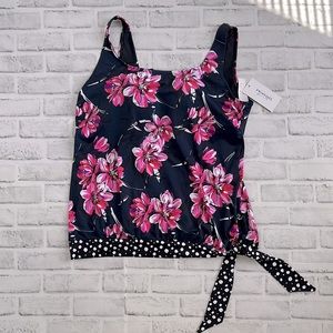 Swimsuits For All floral tankini bathing suit, NWT - Size 18